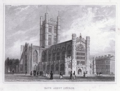 Igreja da Abadia de Bath (gravura) de Thomas Hosmer Shepherd