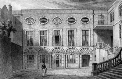 Brewers &39;Hall, Addle Street, impressão feita por W. Radclyffe, 1831 de Thomas Hosmer Shepherd
