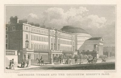 Cambridge Terrace e o Coliseu, Regent&39;s Park, Londres de Thomas Hosmer Shepherd