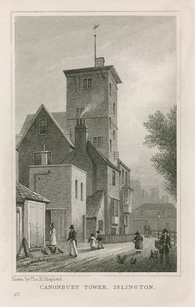 Casa e Torre de Canonbury de Thomas Hosmer Shepherd