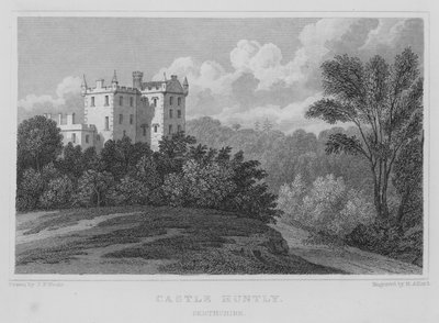 Castle Huntly, Perthshire (gravura) de Thomas Hosmer Shepherd