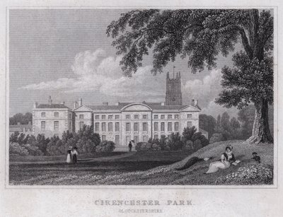 Cirencester Park, Gloucestershire (gravura) de Thomas Hosmer Shepherd
