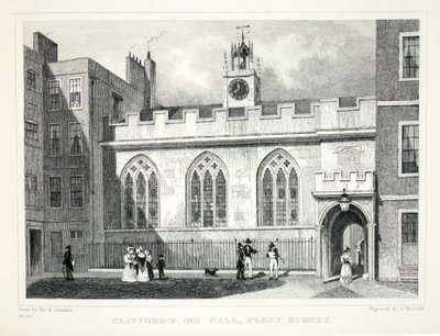 Inn de Clifford, de Londres e é Environs no pub do século XIX. Jones und Co., 1827-1829 de Thomas Hosmer Shepherd