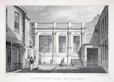 Clothworker&39;s Hall, Mincing Lane, do pub "London and its Environs in the 19th Century". Jones und Co., 1827-1829 de Thomas Hosmer Shepherd