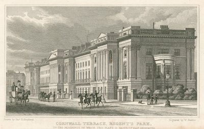 Cornwall Terrace, Regent&39;s Park, Londres de Thomas Hosmer Shepherd