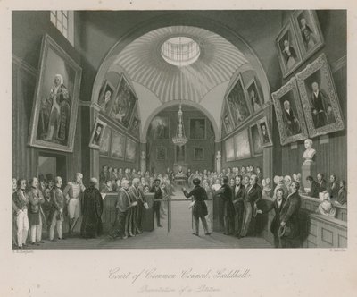 Tribunal do Conselho Comum, Guildhall, Londres; Apresentação de uma petição de Thomas Hosmer Shepherd