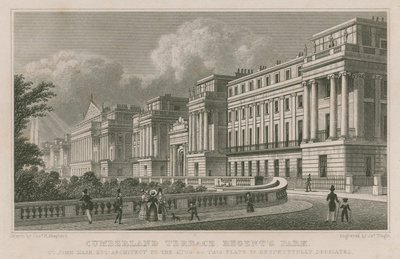 Cumberland Terrace, Regent&39;s Park, Londres de Thomas Hosmer Shepherd