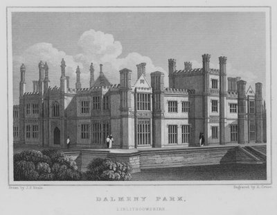 Dalmeny Park, Linlithgowshire (gravura) de Thomas Hosmer Shepherd