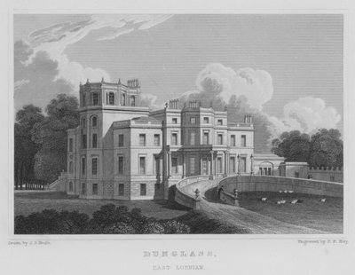 Dunglass, East Lothian (gravura) de Thomas Hosmer Shepherd