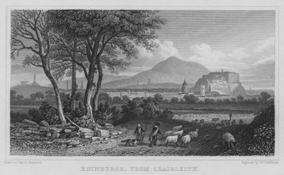 Edimburgo, de Craigleith (gravura) de Thomas Hosmer Shepherd