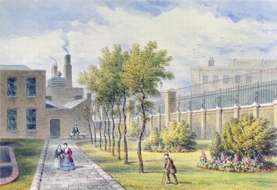 Jardim do Hospital St. Thomas, Southwark, Londres de Thomas Hosmer Shepherd