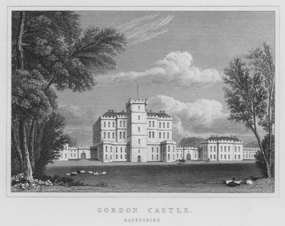 Castelo de Gordon, Banffshire (gravura) de Thomas Hosmer Shepherd