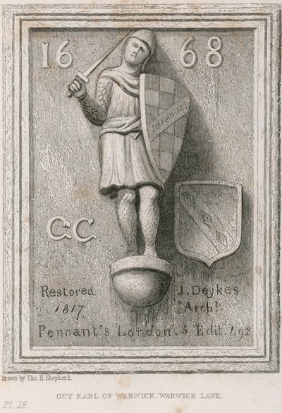 Guy, conde de Warwick de Thomas Hosmer Shepherd
