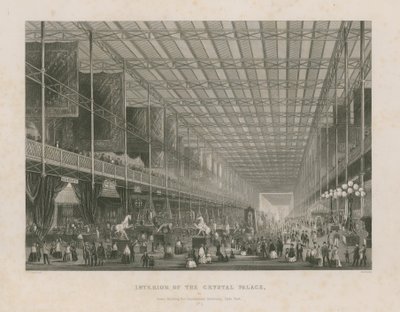 Interior da Grande Exposição, 1851 de Thomas Hosmer Shepherd