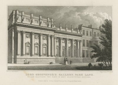 Lorde Grosvenors Gallery em Park Lane de Thomas Hosmer Shepherd