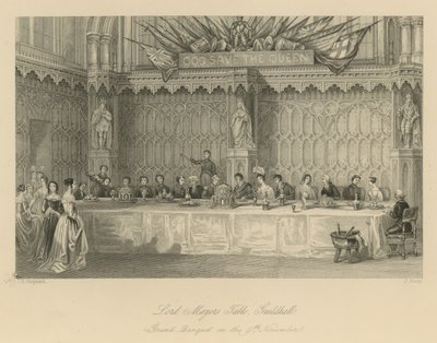 Mesa do Lorde Prefeito, Guildhall de Thomas Hosmer Shepherd