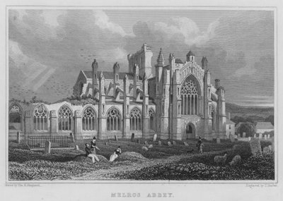 Abadia de Melros (gravura) de Thomas Hosmer Shepherd