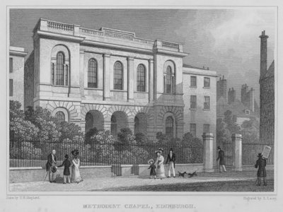 Capela Metodista, Edimburgo (gravura) de Thomas Hosmer Shepherd