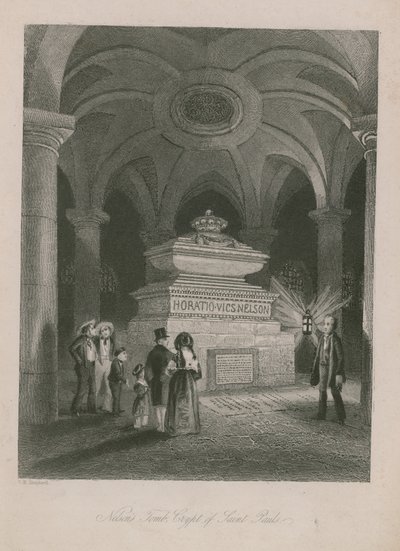 Tumba de Nelson na cripta da Catedral de São Paulo de Thomas Hosmer Shepherd