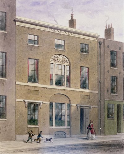 Salão de encanadores em Great Bush Lane, Cannon Street, 1851 de Thomas Hosmer Shepherd