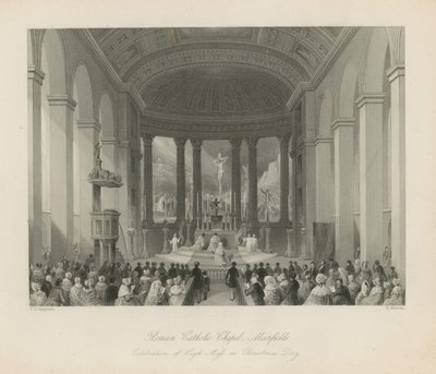 Igreja Católica Romana em Moorfields de Thomas Hosmer Shepherd