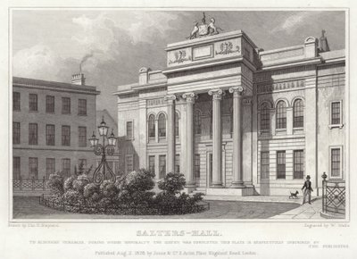 Salters Hall na pista de St. Swithin de Thomas Hosmer Shepherd
