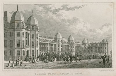Sussex Place, Regent&39;s Park, Londres de Thomas Hosmer Shepherd