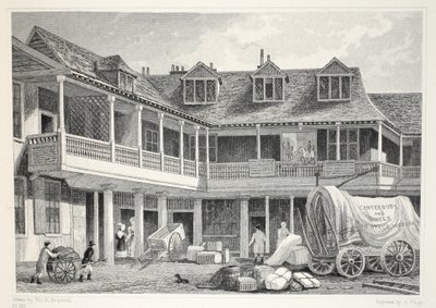 Talbot Inn, Southwark, do pub &39;London and its Environs in the 19th century&39;. Jones und Co., 1827-1829 de Thomas Hosmer Shepherd