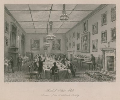 Thatched House Club, jantar da Sociedade Dilettante de Thomas Hosmer Shepherd