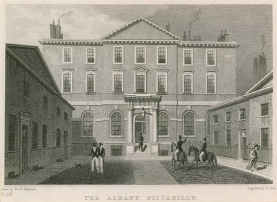 A, albany, piccadilly, londres de Thomas Hosmer Shepherd