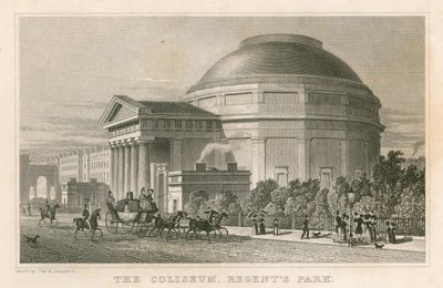 O, colosseum, regente, parque, londres de Thomas Hosmer Shepherd