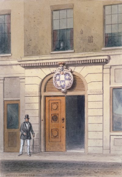 A entrada para sebo Chandler&39;s Hall, 19 de Thomas Hosmer Shepherd