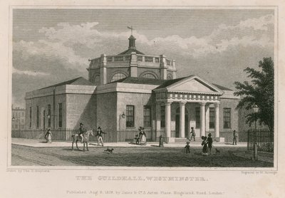 O Guildhall, Westminster, Londres de Thomas Hosmer Shepherd