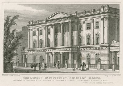 A instituição de Londres, Finsbury Circus de Thomas Hosmer Shepherd