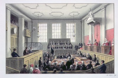The Old Bailey, Londres (interior) de Thomas Hosmer Shepherd