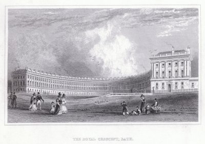 The Royal Crescent, Bath (gravura) de Thomas Hosmer Shepherd
