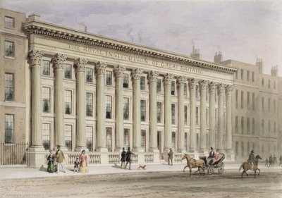 A Real Instituição da Grã-Bretanha, Albemarle Street, c.1838 de Thomas Hosmer Shepherd