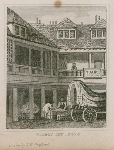 O Tabard Inn, em Southwark de Thomas Hosmer Shepherd