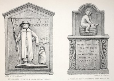 O Tablet no Pannier Alley - King Charles &39;Porter and Dwarf, do bar&39; London and its Environs in the 19th Century &39;. Jones und Co., 1827-1829 de Thomas Hosmer Shepherd