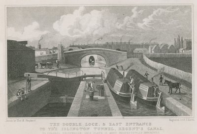 O bloqueio duplo e entrada leste do túnel Islington de Thomas Hosmer Shepherd