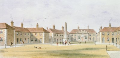 Vista de Alms Houses de Charles Hopton, 1852 de Thomas Hosmer Shepherd