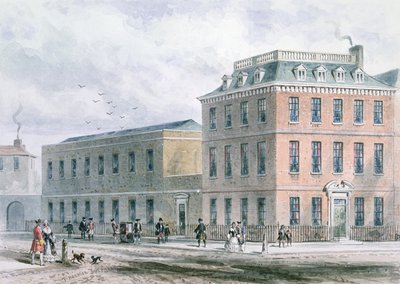 Vista, de, soho, quadrado, e, Carlisle, casa de Thomas Hosmer Shepherd