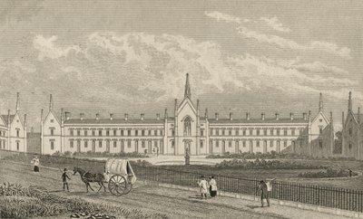 Whittingtons Almshouses Highgate, 1827 de Thomas Hosmer Shepherd
