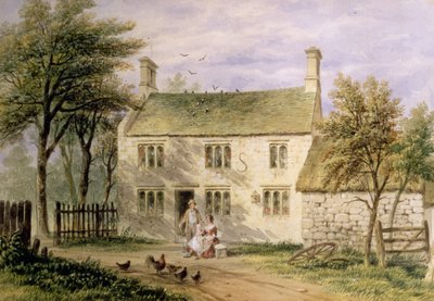 Woolsthorpe, Grantham, terra natal de Isaac Newton de Thomas Hosmer Shepherd