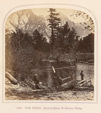 O Ferry - Rio Merced, Vale de Yo-Semite de Thomas Houseworth
