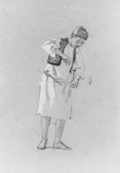 Estudo de um homem. de Thomas Hovenden