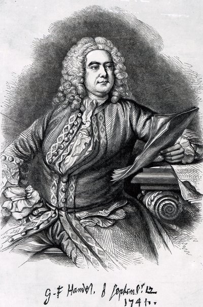 George Frederick Handel, 1749 (mezzotint) de Thomas Hudson