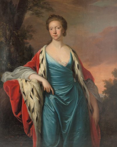Princesa Maria da Grã-Bretanha 1723-1772, Landgravine de Hesse-Kassel, década de 1750. de Thomas Hudson