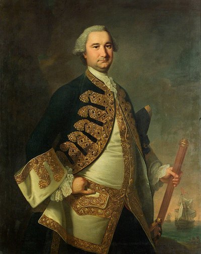 Contra-almirante Richard Tyrrell (1716/7-1766) de Thomas Hudson