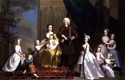 A Família Radcliffe, c.1738-42 (óleo sobre tela) de Thomas Hudson